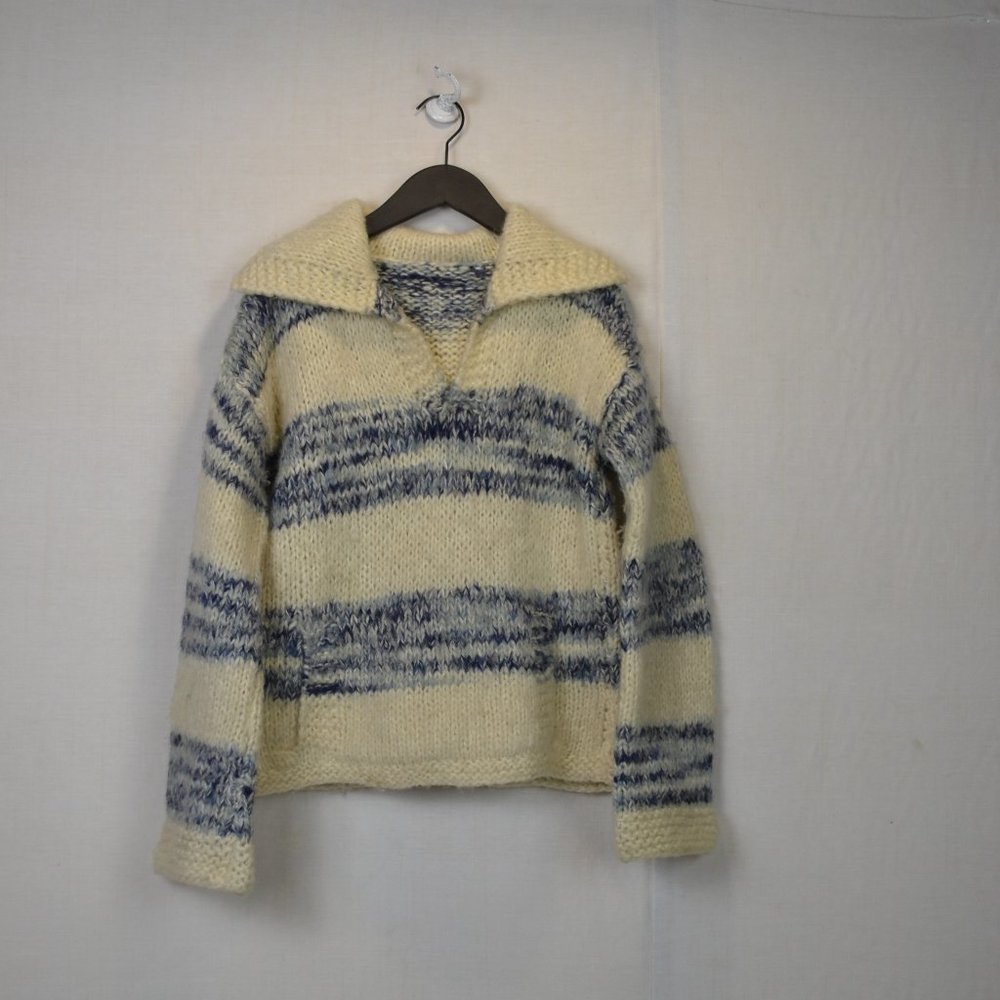 Y2K Cropped  CHUKY  KNIT  WOOL SWEATER VINTAGE